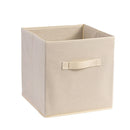 Basics Fabric Clothing Storage Bins - 27*27*28cm- Collapsible Storage Cubes Organizer with Handles, Linen Foldable Storage Baskets Cloth Box Containers, Closet Organizers 2pcs