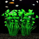 Plastic Fish Tank Plants, 2 Pack Artificial Tall Aquarium Plants for Fish Tank Decor,Fish tank landscaping decoration with aquatic plants  (Green)