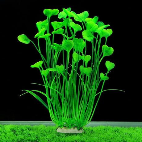 Plastic Fish Tank Plants, 2 Pack Artificial Tall Aquarium Plants for Fish Tank Decor,Fish tank landscaping decoration with aquatic plants  (Green)