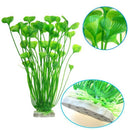Plastic Fish Tank Plants, 2 Pack Artificial Tall Aquarium Plants for Fish Tank Decor,Fish tank landscaping decoration with aquatic plants  (Green)