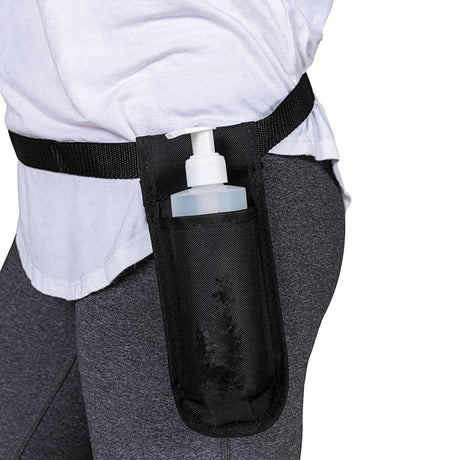 Essential oil bottle sorting bottle storage bag Aromatherapy liquid shower gel bag Massage technician tool waist bag（Black single tube）