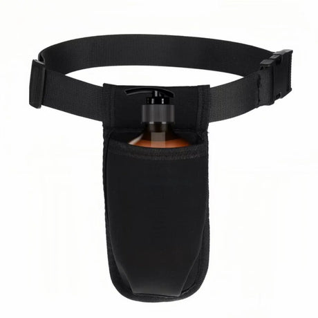 Essential oil bottle sorting bottle storage bag Aromatherapy liquid shower gel bag Massage technician tool waist bag（Black single tube）