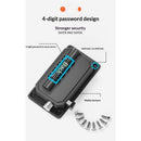 2pcs Anti-Pinch Hand Baby Safety Lock Adjustable No Drilling Cabinet Lock Child Protection Window Digital Password Lock for Home(Black)