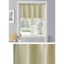 Kitchen Valance Curtain Star Pattern Short Cafe Curtain for and Cabinets Lightweight Easy to Install Boho Decor（beige 76cm*60cm）