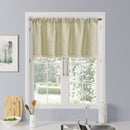 Kitchen Valance Curtain Star Pattern Short Cafe Curtain for and Cabinets Lightweight Easy to Install Boho Decor（beige 76cm*60cm）