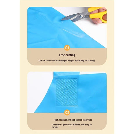 Heavy Duty Aprons, Anti-Corrosion Rubber Apron, Project Industrial Chemical Resistant Work Safe Clothes, Butcher, Dishwashing, Lab Work, Dog Grooming,Blue