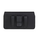 Rugged Oxford cloth Cell Phone Holster Belt Loop Pouch Holder Belt Case , men's waist cover（5.5/6.7in Black）