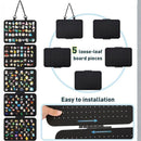 Enamel Lapel Pin Display Panels Organizer with 5 Loose-Leaf Board Pieces, Hanging Brooch Pin Organizer, (Pins Not Included) (Black)