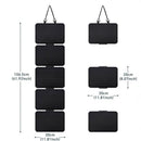 Enamel Lapel Pin Display Panels Organizer with 5 Loose-Leaf Board Pieces, Hanging Brooch Pin Organizer, (Pins Not Included) (Black)