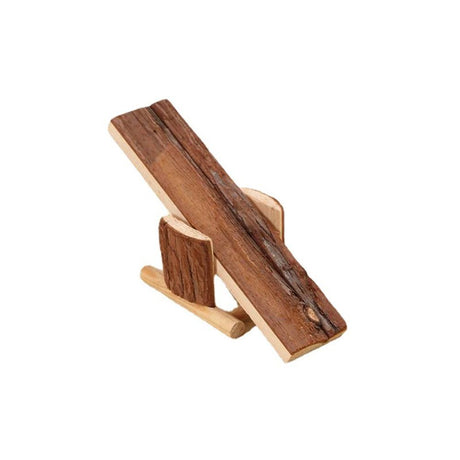 Natural Wooden Seesaw Platform for Small Animals Hamster Gerbil Squirrel Mouse Exercise Play Toys Teeth Chew Toy
