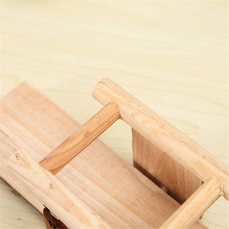 Natural Wooden Seesaw Platform for Small Animals Hamster Gerbil Squirrel Mouse Exercise Play Toys Teeth Chew Toy