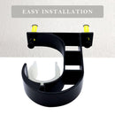 Curtain Rod Brackets 6pcs Black Curtain Rod Holder for Drapery Rod with Diameter Window Drapery Rod Bracket Installed to The Ceiling Only
