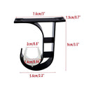 Curtain Rod Brackets 6pcs Black Curtain Rod Holder for Drapery Rod with Diameter Window Drapery Rod Bracket Installed to The Ceiling Only