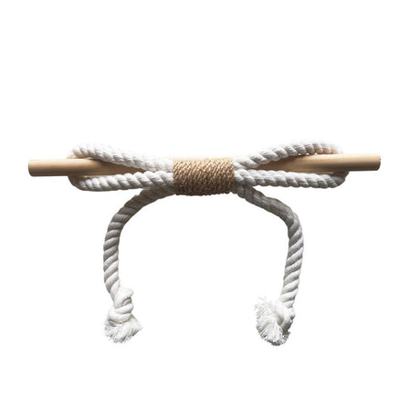Curtain Tiebacks Rustic Holdbacks for Drapes, Farmhouse Tie Backs for Curtains, Cotton Jute Rope with Wood Club, Natural Boho Decor Shabby Chic Drapery Holder, -2Pack