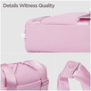 Mini Gym Bag for Women with Adjustable Wide Strap - Lightweight Waterproof Duffle & Crossbody Travel Bag with Wet/Dry Compartments, Multi-Pocket Design for Gym Clothes & Essentials（Pink）