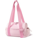 Mini Gym Bag for Women with Adjustable Wide Strap - Lightweight Waterproof Duffle & Crossbody Travel Bag with Wet/Dry Compartments, Multi-Pocket Design for Gym Clothes & Essentials（Pink）