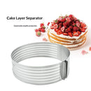 Cake Leveler Slicer, Adjustable Round Cake Rings, Cake cutter  Stainless Steel Cake Slicing Accessories, 6 inch