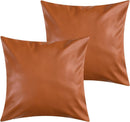 18 x 18 Set of 2 Boho Pillow Covers Throw Pillows Farmhouse Modern Decorative Throw Pillow Covers Luxury Accent Pillows Cushion Cases for Couch Bed Sofa(Amber Brown )