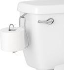 2 pieces - Diamond free hanging bathroom tissue roll dispenser suitable for small bathrooms, RVs, and campers - space saving storage hook (silver)