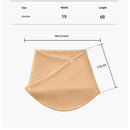 Neck Warmer Scarf for Woman Thickened Warm Neck Gaiter with Two Buttons Riding Windproof Warm Scarf（skin color）