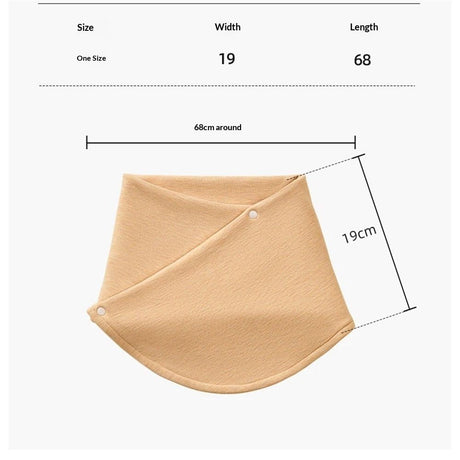 Neck Warmer Scarf for Woman Thickened Warm Neck Gaiter with Two Buttons Riding Windproof Warm Scarf（skin color）