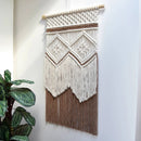 Hanging Tapestry Hand Woven Tapestries Boho Wall Art Decor Home Wall Decor Wall , Brown（40*70cm）