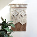 Hanging Tapestry Hand Woven Tapestries Boho Wall Art Decor Home Wall Decor Wall , Brown（40*70cm）