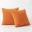 Throw Pillow Covers 18*18Set of 2 Fall Pillow Covers, Decorative Throw Pillows for Couch, Bed, and Home Decor（tangerine orange）