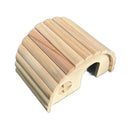 Wooden Hamster House, Arched Hideout Small Animal Hideout Hamsters Nesting Habitat for Gerbils Chinchillas Guinea Pigs Small Animals（18*12.8*10.5cm）