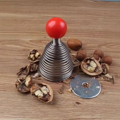 Spring Nut Sheller, Walnut Cracker Opener Tool and Machine, Nut Crackers, Ergonomic Nutcracker, Pecan Peeler Pliers, Chestnut Cutter Tool, Nut Crusher