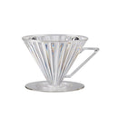 Coffee Dripper, Resuable Pour Over Coffee Maker With Handle, Slow Brewing Coffee Pour Over for Cafe, Travel, Home&Offices, Single Cup Coffee Pour Over 1-2 people [V-31]