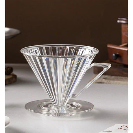 Coffee Dripper, Resuable Pour Over Coffee Maker With Handle, Slow Brewing Coffee Pour Over for Cafe, Travel, Home&Offices, Single Cup Coffee Pour Over 1-2 people [V-31]