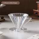 Coffee Dripper, Resuable Pour Over Coffee Maker With Handle, Slow Brewing Coffee Pour Over for Cafe, Travel, Home&Offices, Single Cup Coffee Pour Over 1-2 people [V-31]