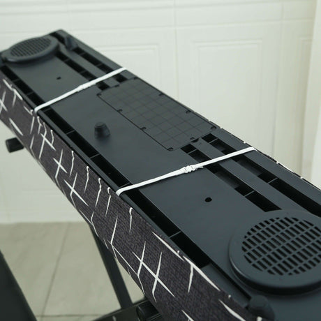 Piano Dust Cover Weighted Keyboard Small Keyboard Piano Covers Waterproof Locking Clasp Keep It From Dust and Dirt （Medium size piano case）