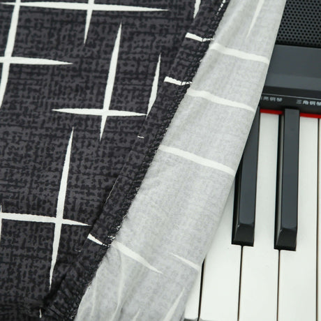 Piano Dust Cover Weighted Keyboard Small Keyboard Piano Covers Waterproof Locking Clasp Keep It From Dust and Dirt （Medium size piano case）