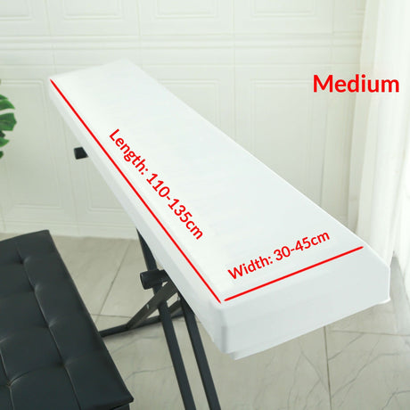 Piano Dust Cover Weighted Keyboard Small Keyboard Piano Covers Waterproof Locking Clasp Keep It From Dust and Dirt （Medium size piano case）
