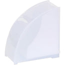 Coffee Filter Paper Holder with Dustproof Cover Coffee Filter Storage Container Filter Paper Box (Large for v02 filter paper)white