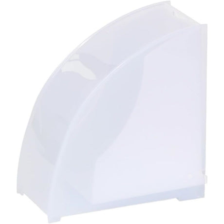 Coffee Filter Paper Holder with Dustproof Cover Coffee Filter Storage Container Filter Paper Box (Large for v02 filter paper)white