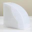 Coffee Filter Paper Holder with Dustproof Cover Coffee Filter Storage Container Filter Paper Box (Large for v02 filter paper)white