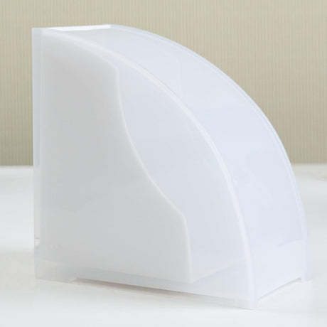 Coffee Filter Paper Holder with Dustproof Cover Coffee Filter Storage Container Filter Paper Box (Large for v02 filter paper)white