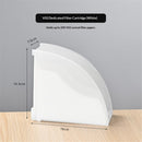 Coffee Filter Paper Holder with Dustproof Cover Coffee Filter Storage Container Filter Paper Box (Large for v02 filter paper)white