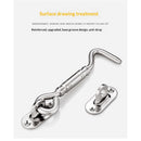 4-inch window windproof artifact, solid door bolt, latch, door buckle, stainless steel sliding door and window windproof hook fastener 2pcs