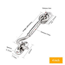 4-inch window windproof artifact, solid door bolt, latch, door buckle, stainless steel sliding door and window windproof hook fastener 2pcs