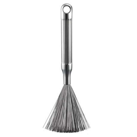 304 stainless steel pot brush, household long handle cleaning and stain removal brush, nano steel wire brush, kitchen pot washing brush