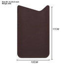 Leather Cell Phone Holster, Cell Phone Pouch Holder Men, Universal Leather Phone Sleeve Leather Wallet Holster Phone Bag  brown, medium size