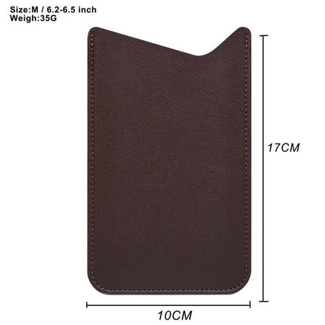 Leather Cell Phone Holster, Cell Phone Pouch Holder Men, Universal Leather Phone Sleeve Leather Wallet Holster Phone Bag  brown, medium size