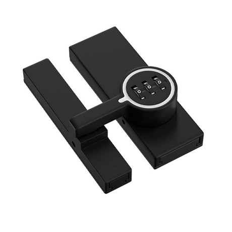Black (Luminous) 180 Degree Barn Door Lock,3 Digit Password Keyless,Mechanical Password Lock,Flip Latch with Combination,for Barn Door,