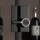 Black (Luminous) 180 Degree Barn Door Lock,3 Digit Password Keyless,Mechanical Password Lock,Flip Latch with Combination,for Barn Door,