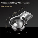 2pcs Egg Yolk Separator，Egg Separator for Raw Eggs,Food Grade Stainless Steel Egg Yolk White Separator, Kitchen Baking Gadgets
