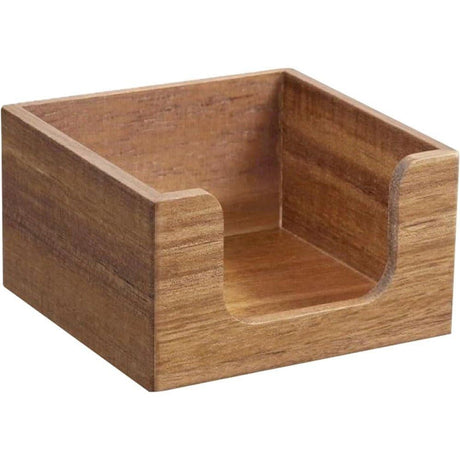 Acacia Wood Sticky Note Holder, Post It Note Dispenser for Office Desk Accessories, Self Stick Note Pad Holder, Memo Pad Holder Dispenser Organizer for School Office Desk Supplies